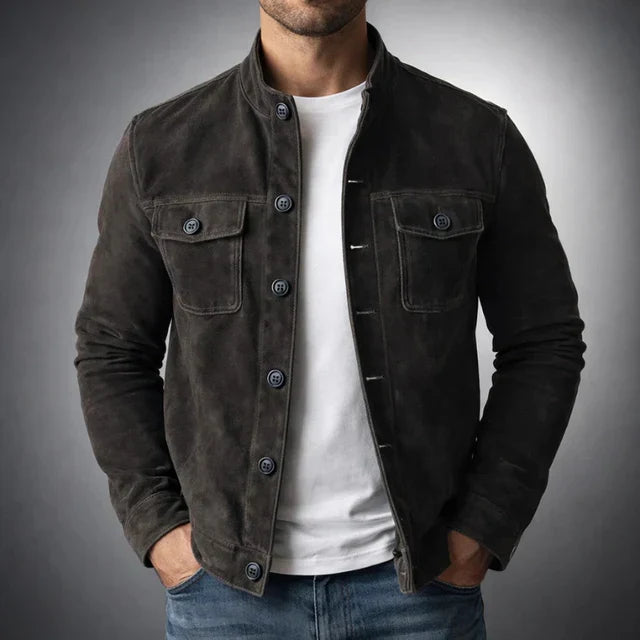 Jaxon Men's Jacket | Italian Suede, Tailored Fit 3
