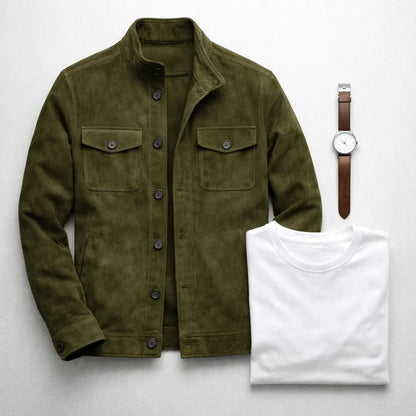 Jaxon Men's Jacket | Italian Suede, Tailored Fit 5