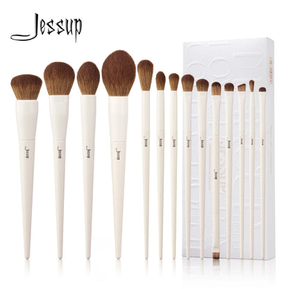 Jessup Makeup Brushes 14pc Makeup Brush set Synthetic Foundation Brush Powder Contour Eyeshadow Liner Blending Highlight T329 0