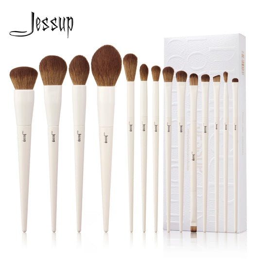 Jessup Makeup Brushes 14pc Makeup Brush set Synthetic Foundation Brush Powder Contour Eyeshadow Liner Blending Highlight T329 0