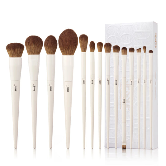 Jessup Makeup Brushes 14pc Makeup Brush set Synthetic Foundation Brush Powder Contour Eyeshadow Liner Blending Highlight T329 6