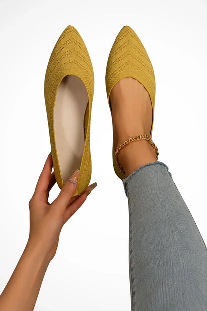 Jovia Women's Loafers | Orthopedic, Almond Pointed Toe, Knit Slip-On 1
