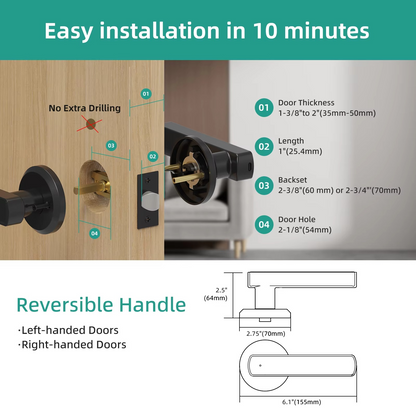 Keyless Entry Door Lock With Handle 1
