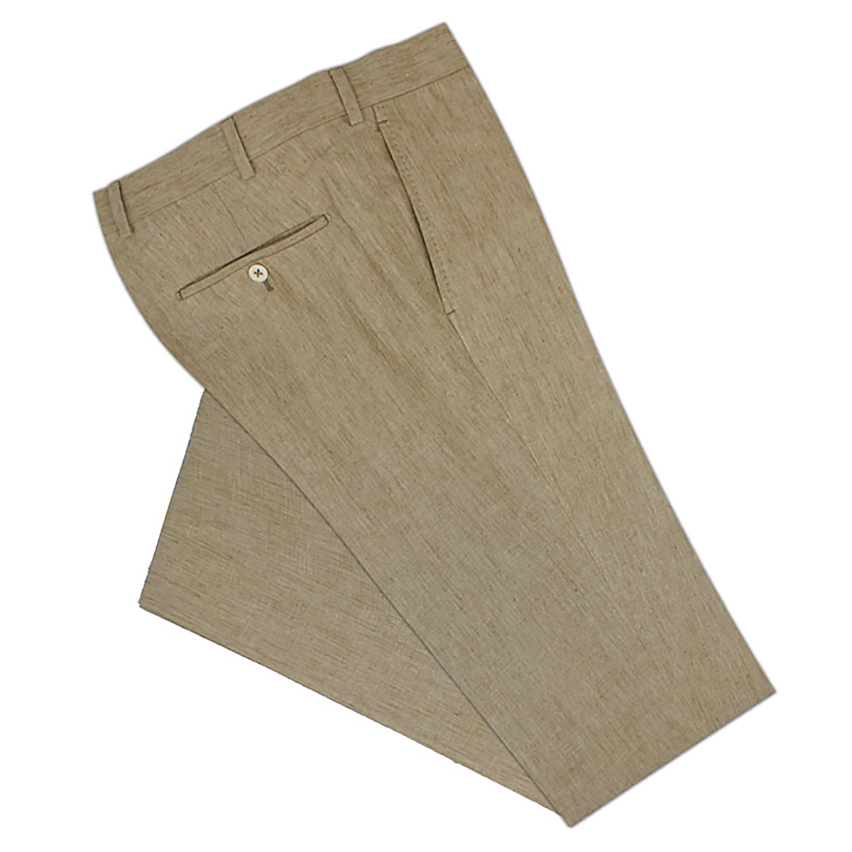 Khaki Linen Dress Pants 0