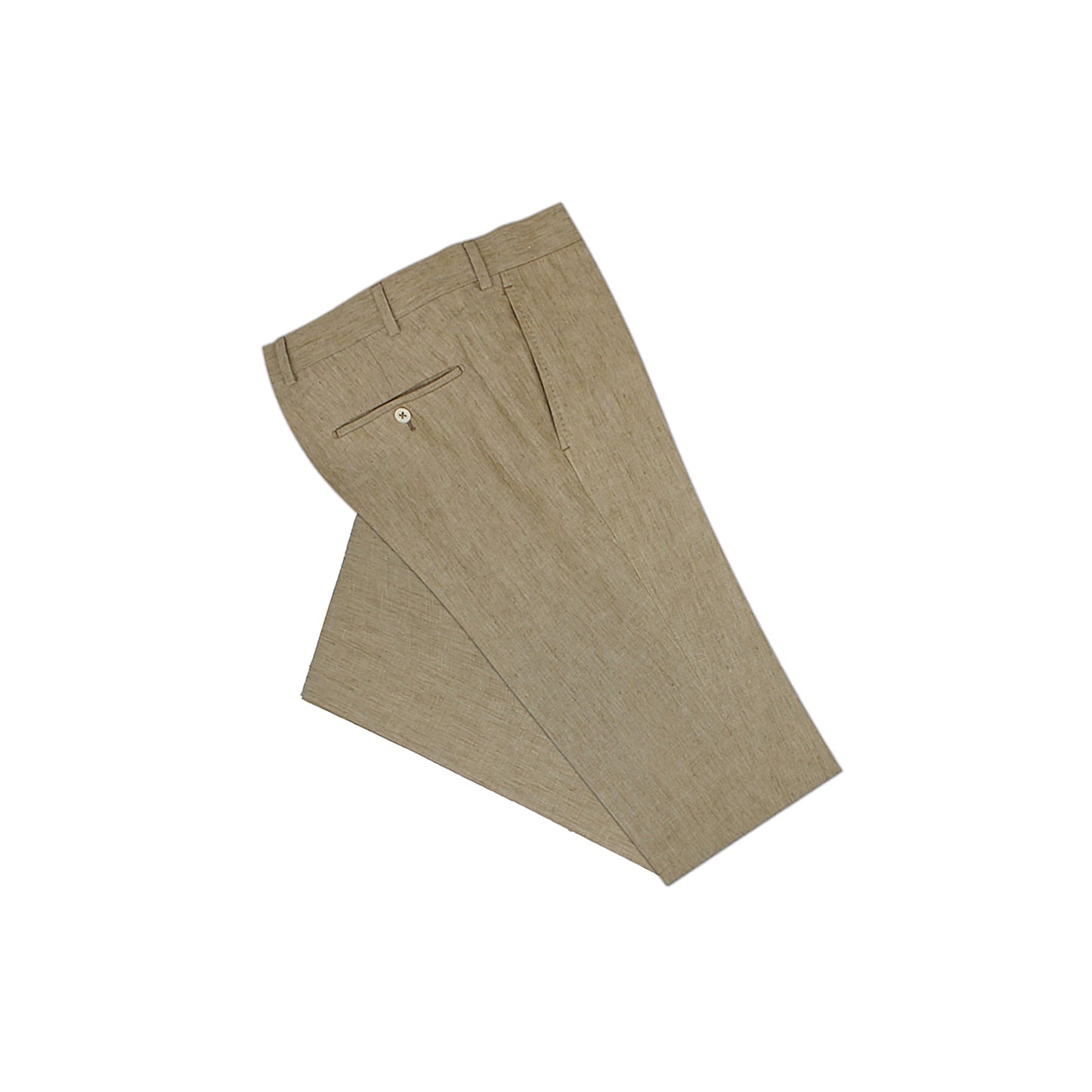 Khaki Linen Dress Pants 1
