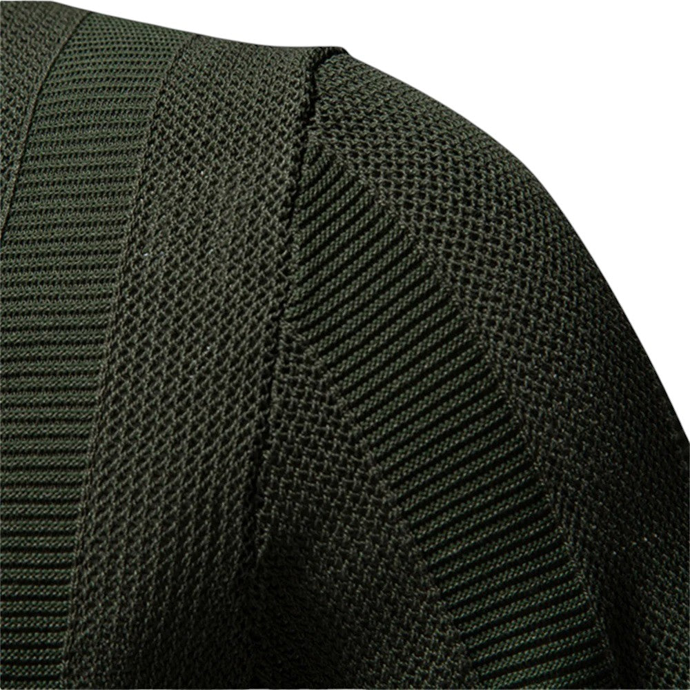 Knit Polo Shirt with Open Placket and Ribbed Hem 5