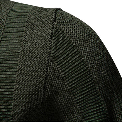 Knit Polo Shirt with Open Placket and Ribbed Hem 5