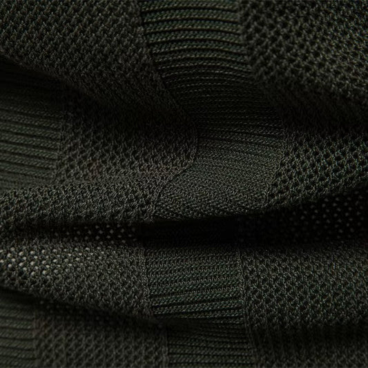 Knit Polo Shirt with Open Placket and Ribbed Hem 6