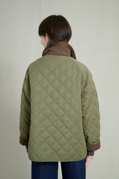 LUNA KHAKI QUILTED JACKET 3