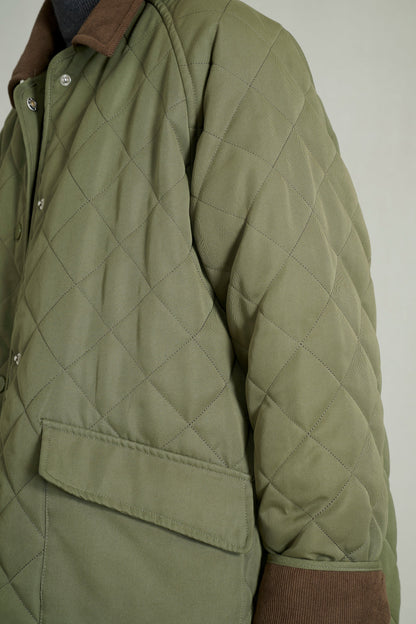 LUNA KHAKI QUILTED JACKET 4