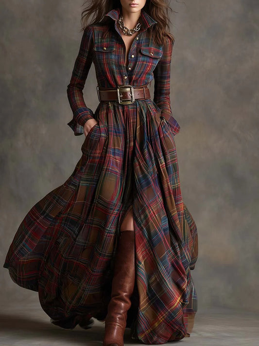 Lauren | Classic Belted Button-Up Shirt Dress 0