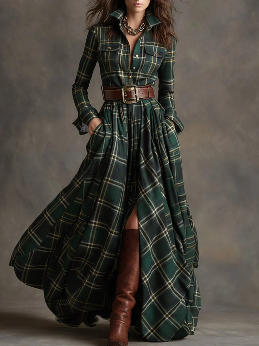Lauren | Classic Belted Button-Up Shirt Dress 1