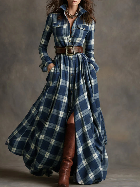 Lauren | Classic Belted Button-Up Shirt Dress 3