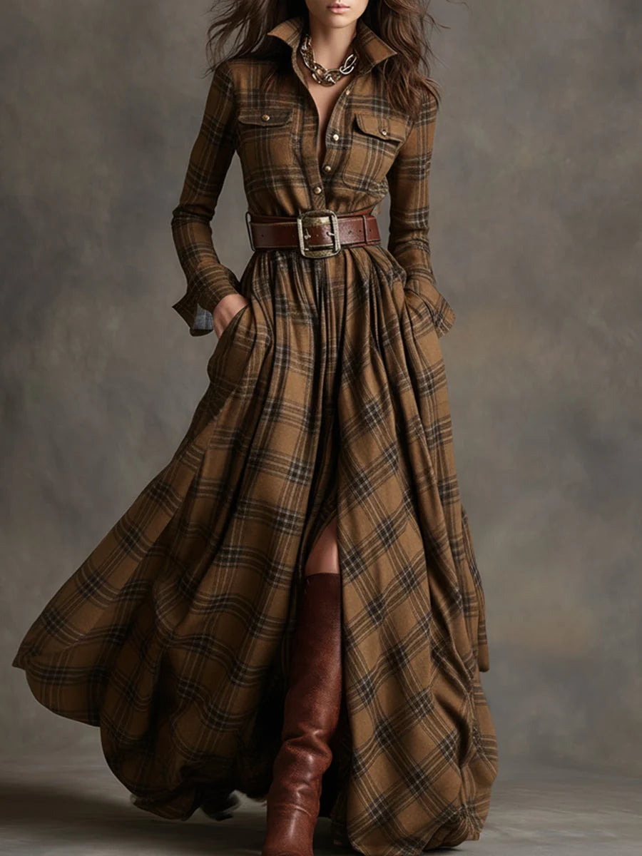 Lauren | Classic Belted Button-Up Shirt Dress 4