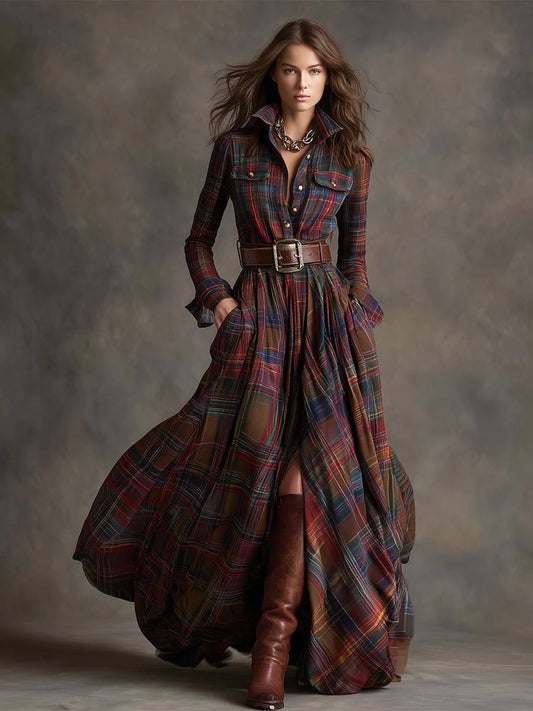 Lauren | Classic Belted Button-Up Shirt Dress 5