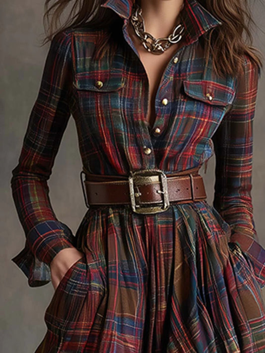 Lauren | Classic Belted Button-Up Shirt Dress 6