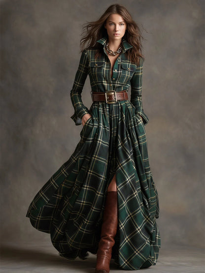 Lauren | Classic Belted Button-Up Shirt Dress 8