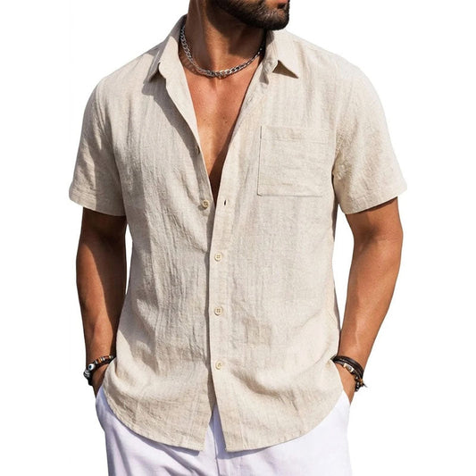 Leandro | Linen Short Sleeve Shirt 3