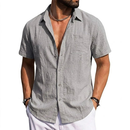 Leandro | Linen Short Sleeve Shirt 4