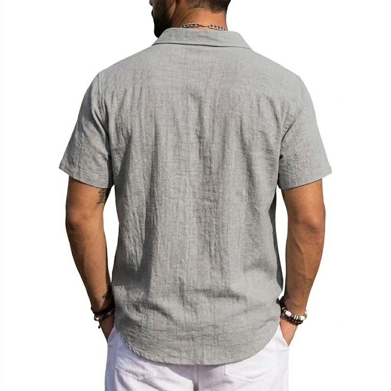 Leandro | Linen Short Sleeve Shirt 5