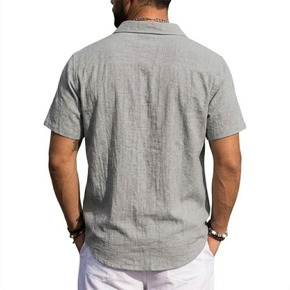 Leandro | Linen Short Sleeve Shirt 5
