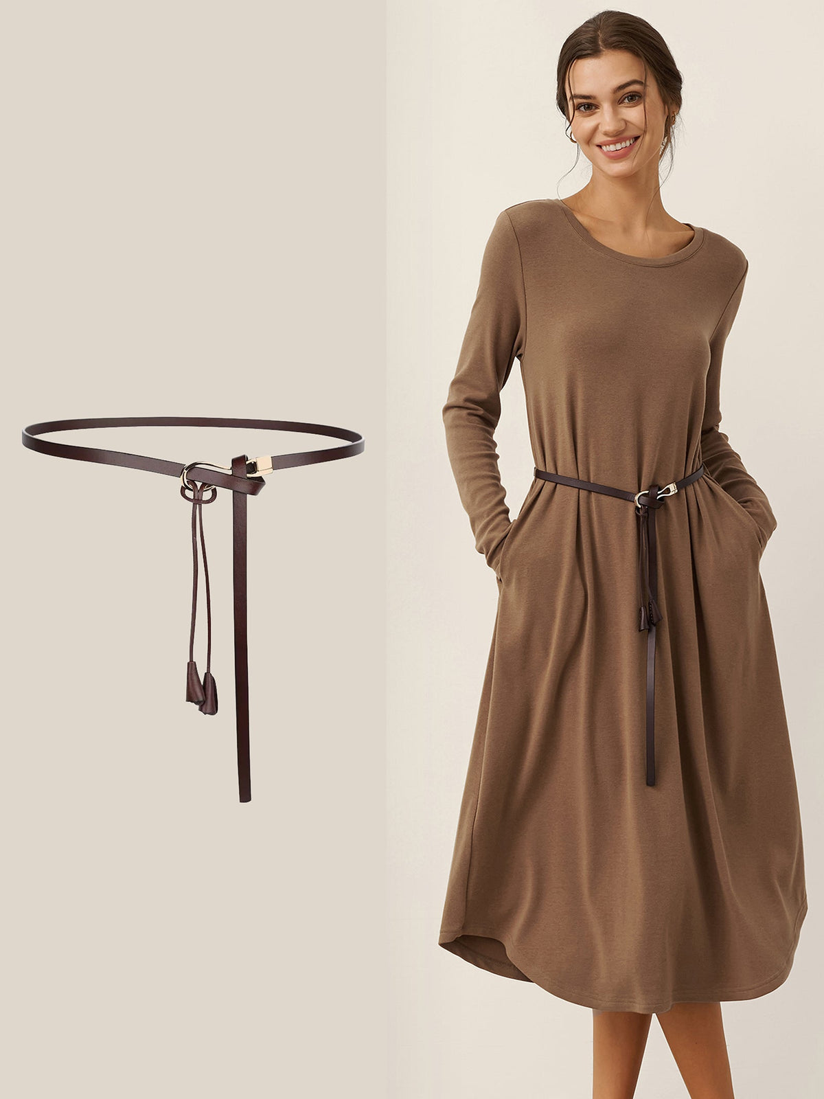 Lenzing Tencel Modal® A-Line Curved Hem Stretch Maxi Dress KAYLA 2