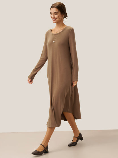Lenzing Tencel Modal® A-Line Curved Hem Stretch Maxi Dress KAYLA 6