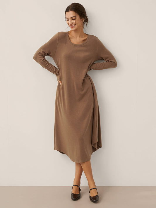 Lenzing Tencel Modal® A-Line Curved Hem Stretch Maxi Dress KAYLA 7