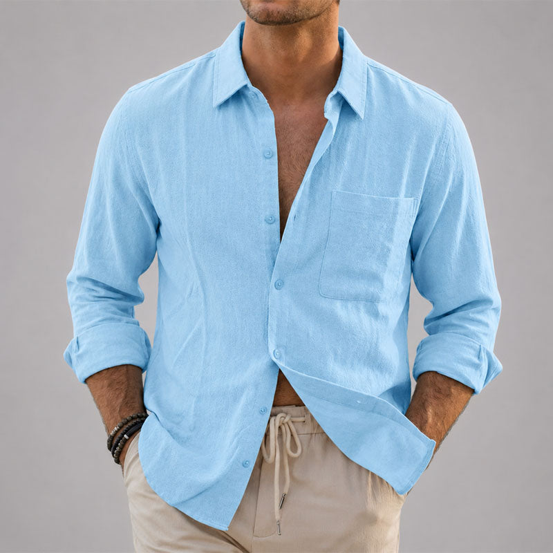 Liam | Linen Button-Up Shirt 0