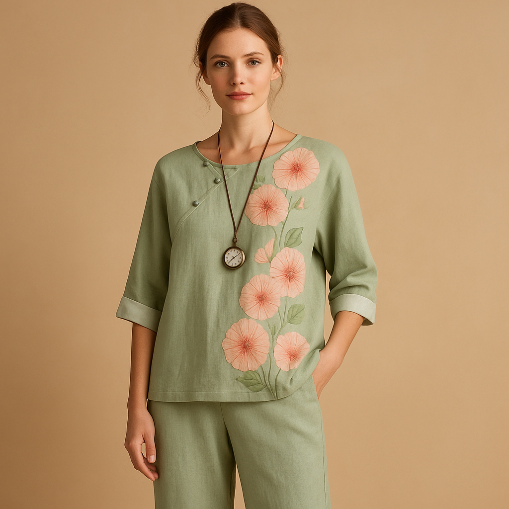 Light two-piece spring and summer set for women | Isla 0