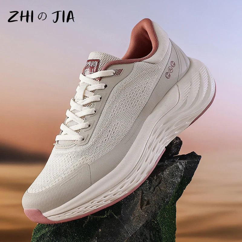 Lightweight Breathable Running Shoes for Men with Thick Sole | Comfortable Footwear for Outdoor Activities 0