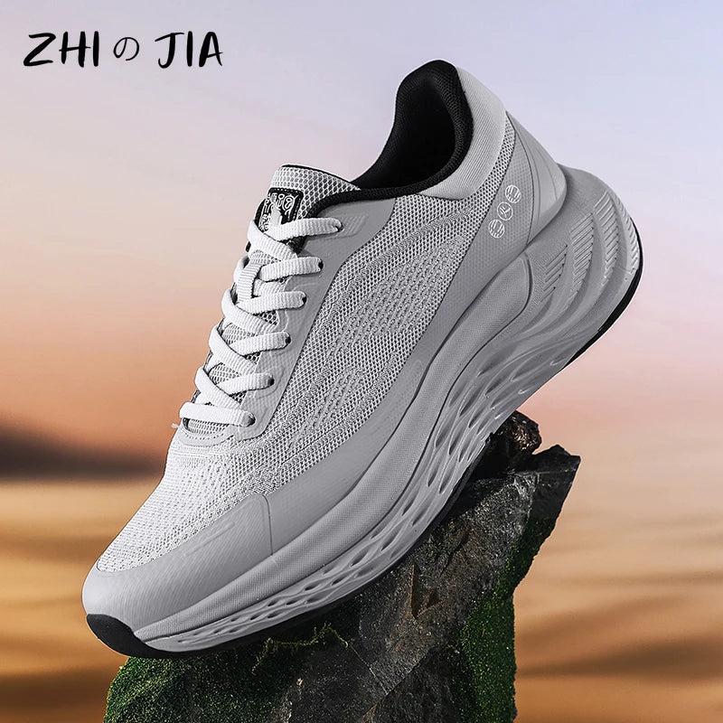 Lightweight Breathable Running Shoes for Men with Thick Sole | Comfortable Footwear for Outdoor Activities 1