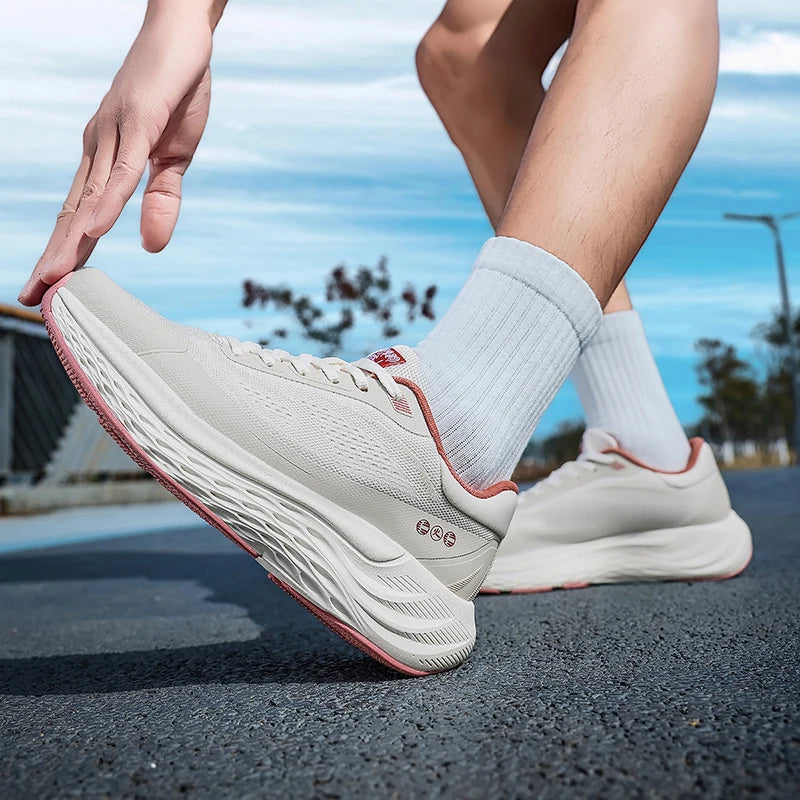 Lightweight Breathable Running Shoes for Men with Thick Sole | Comfortable Footwear for Outdoor Activities 3