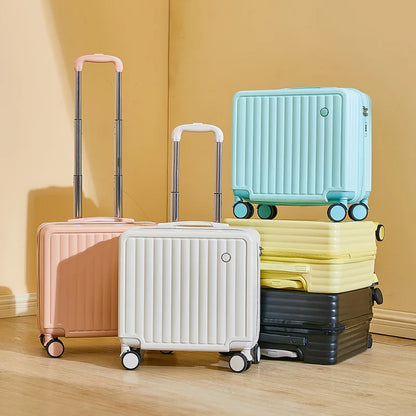 Lightweight Carry On Luggage | 18-Inch Suitcase with Silent Wheels | Compact Design for Easy Mobility 0