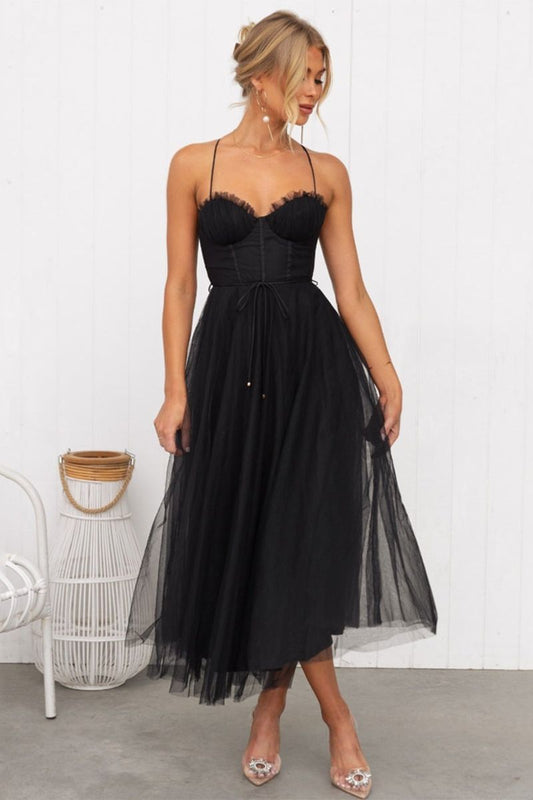 Lila | Romantic Floral Midi Dress with Sweetheart Neckline 2