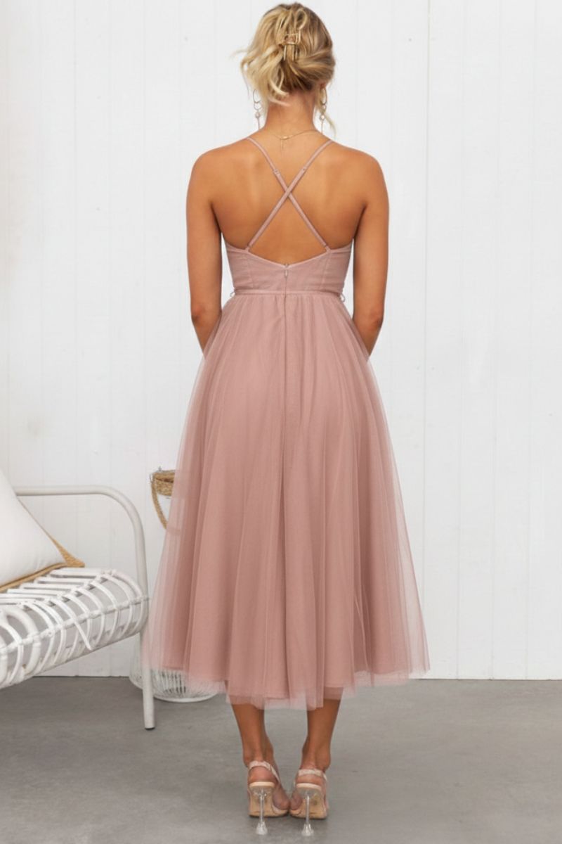 Lila | Romantic Floral Midi Dress with Sweetheart Neckline 5