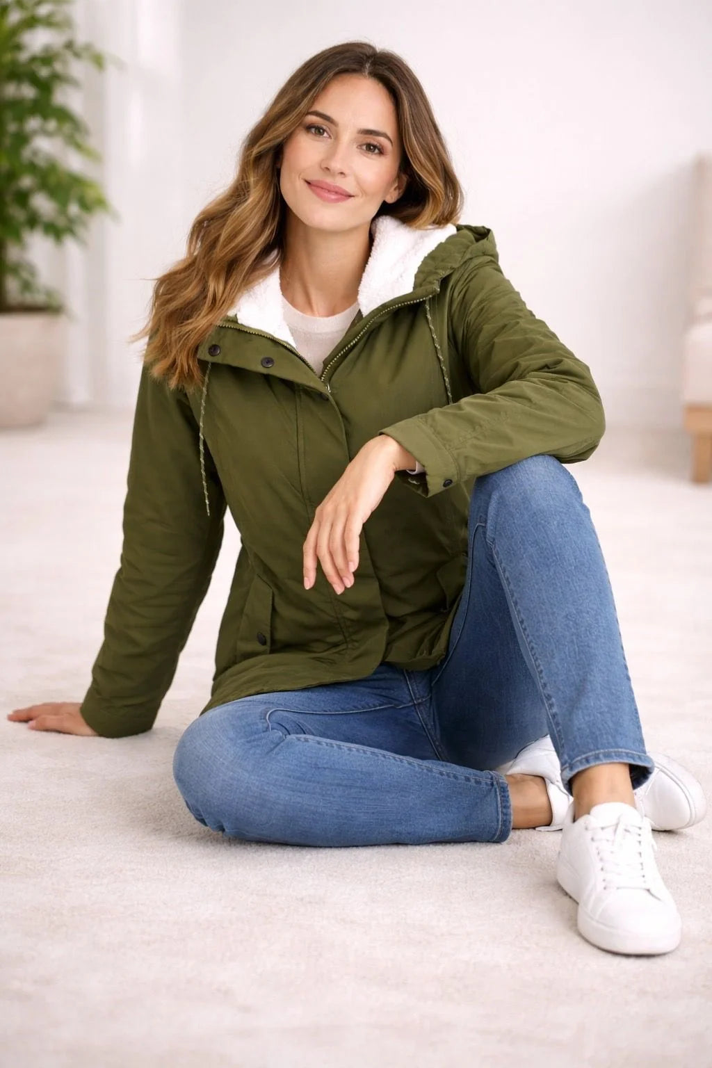 Liora Black Puffer Jacket | Hooded, Padded Insulation for Women 1