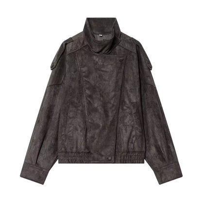 Liora Women's Jacket | Faux Leather, Long Sleeve Chic Outerwear 10
