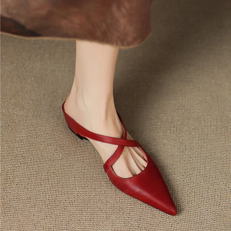 Livia | Genuine Leather Mules 2