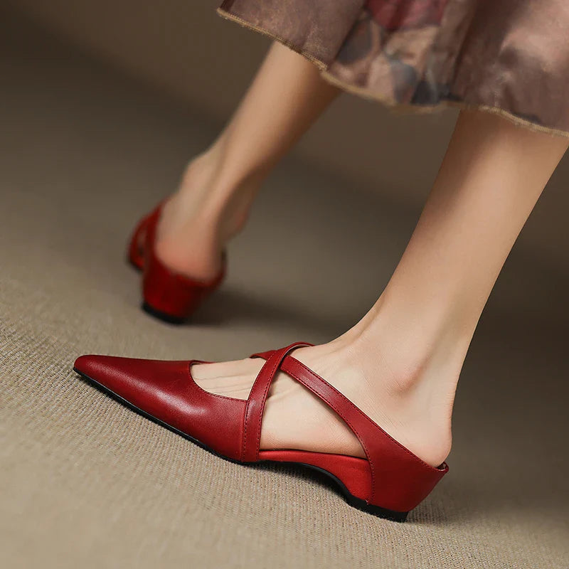 Livia | Genuine Leather Mules 3
