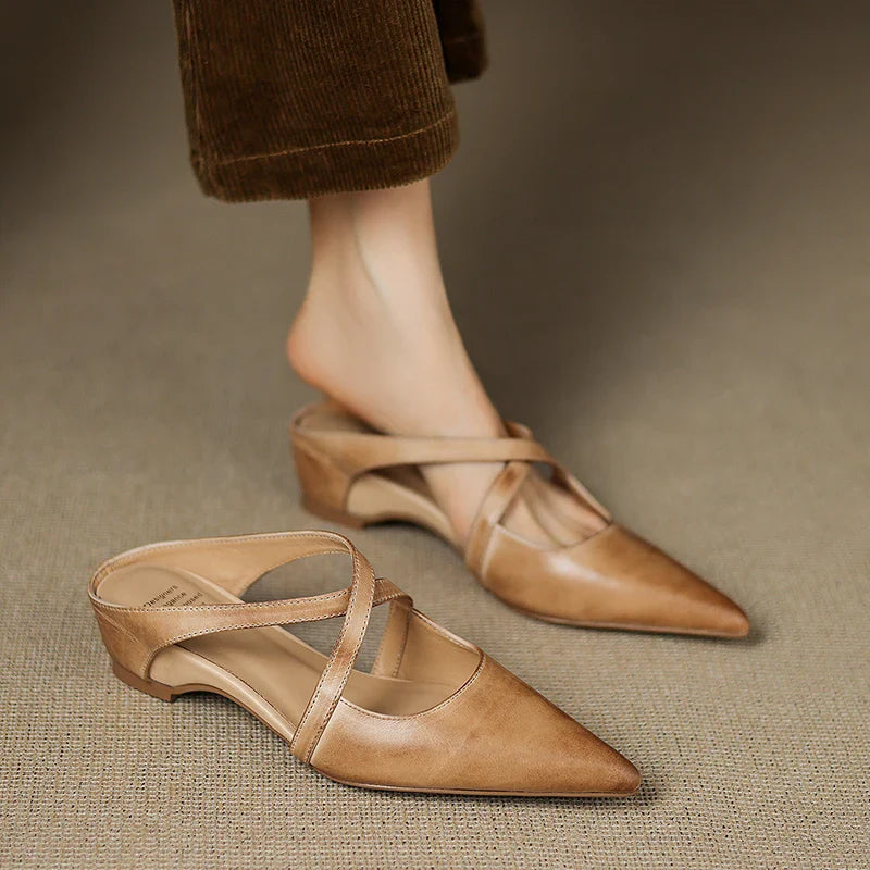 Livia | Genuine Leather Mules 6
