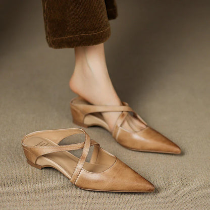 Livia | Genuine Leather Mules 6