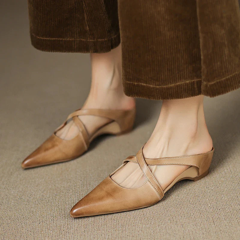 Livia | Genuine Leather Mules 8