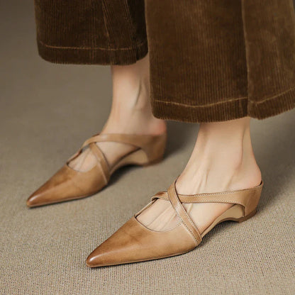 Livia | Genuine Leather Mules 8