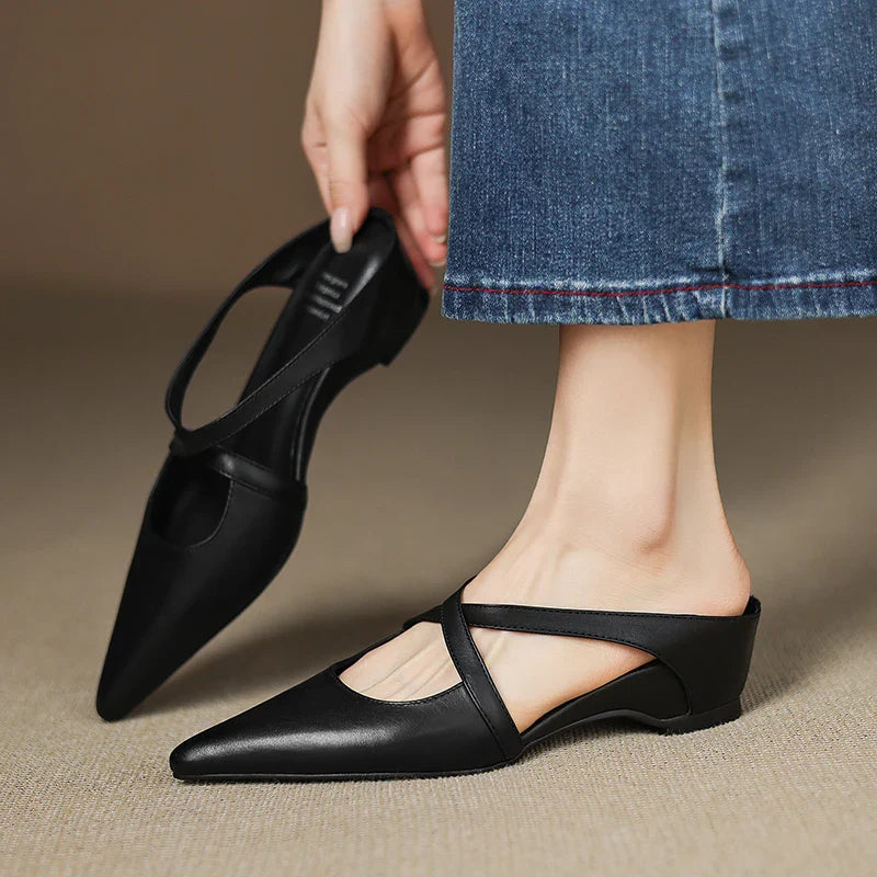 Livia | Genuine Leather Mules 9