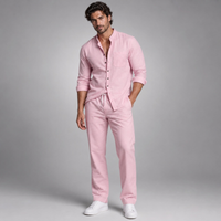 Long Sleeve Linen Shirt and Trousers Set – Elevated Summer Co-Ord 0