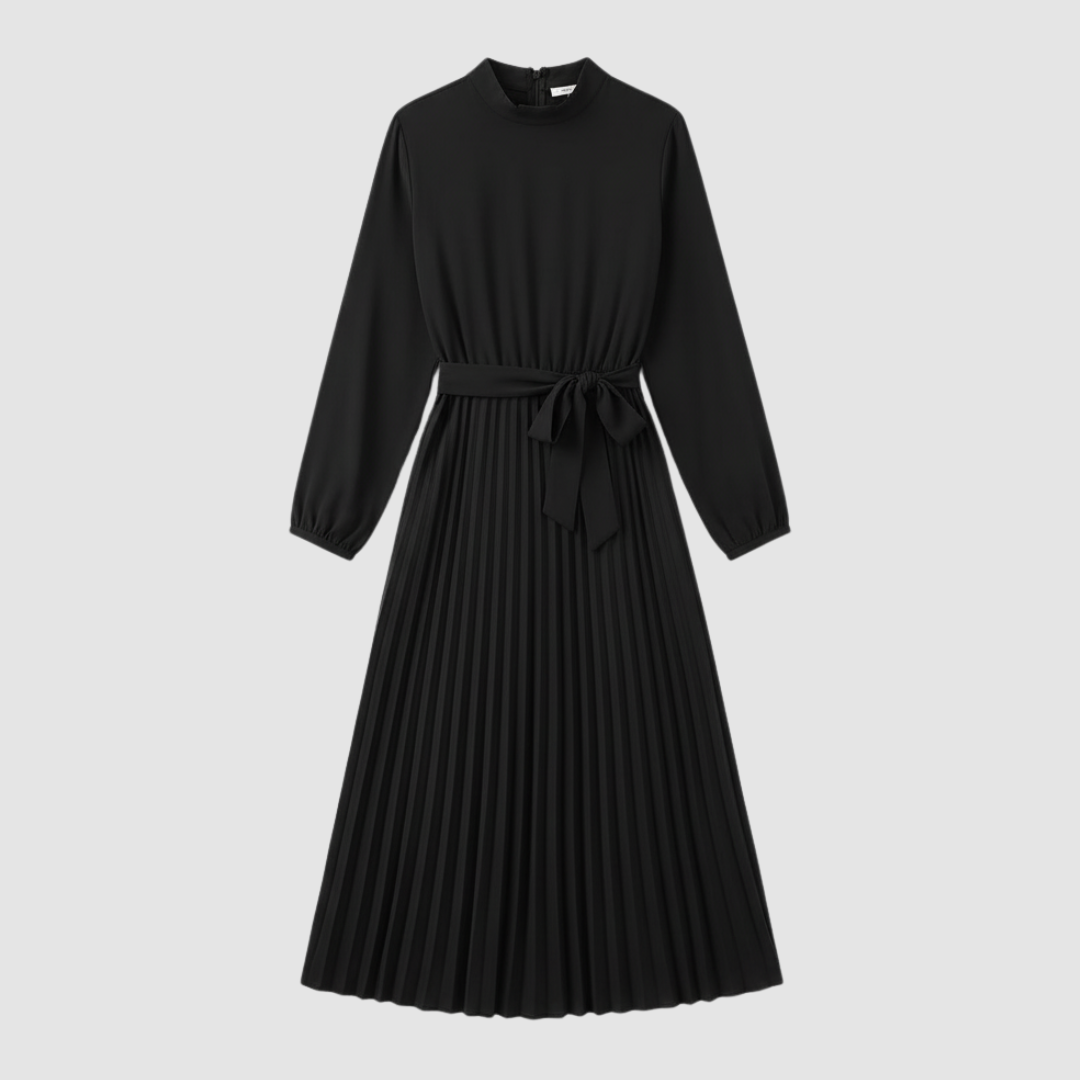 Long pleated dress for women 2