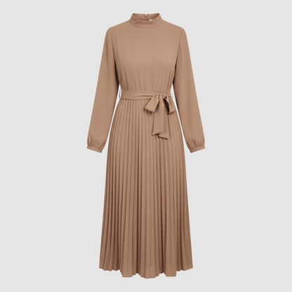 Long pleated dress for women 3