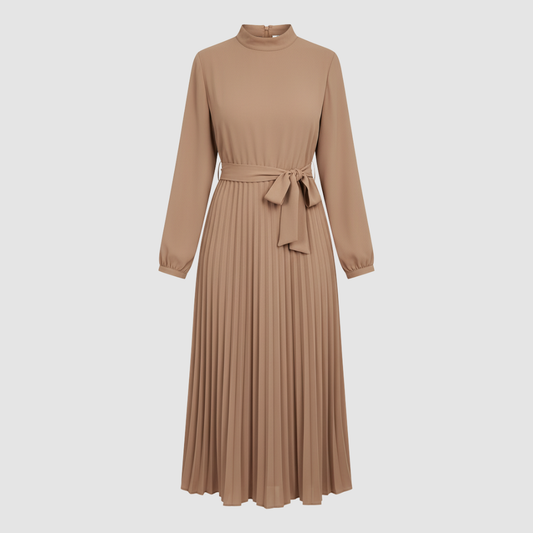 Long pleated dress for women 3
