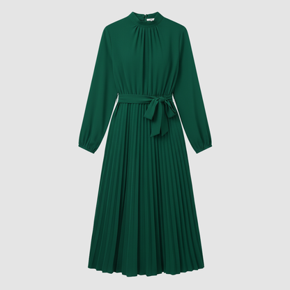 Long pleated dress for women 4